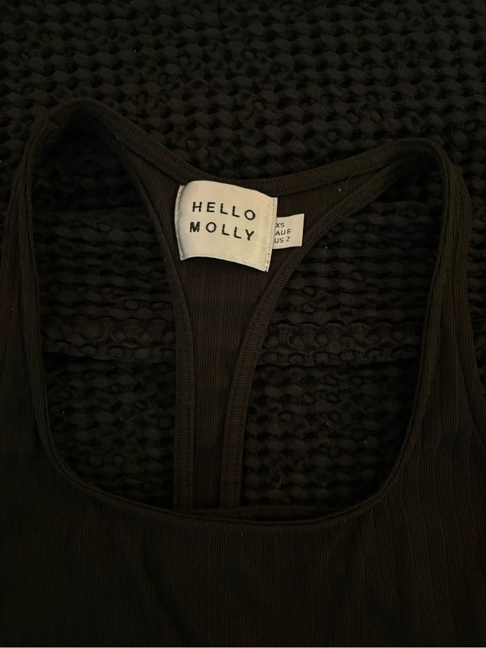 Hello Molly Black Midi Tank Dress with Side Slit - Picture 7 of 11